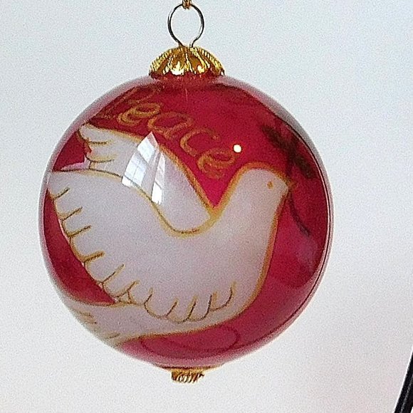 2012 Li Bien Doves Pier 1 Imports Christmas Ornament 2 1/2” With Box - Picture 2 of 7